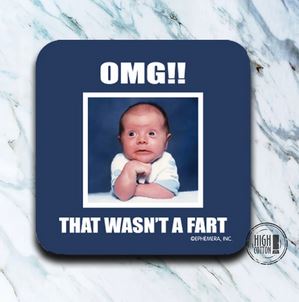 Neoprene Coaster- OMG FART