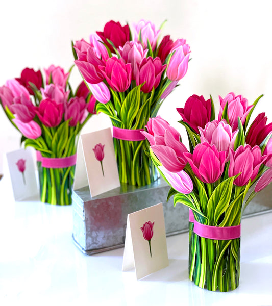 Pink Tulips Fresh Cut Cards