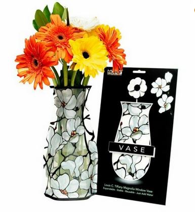 Tiffany Magnolia Flat Flower Vase