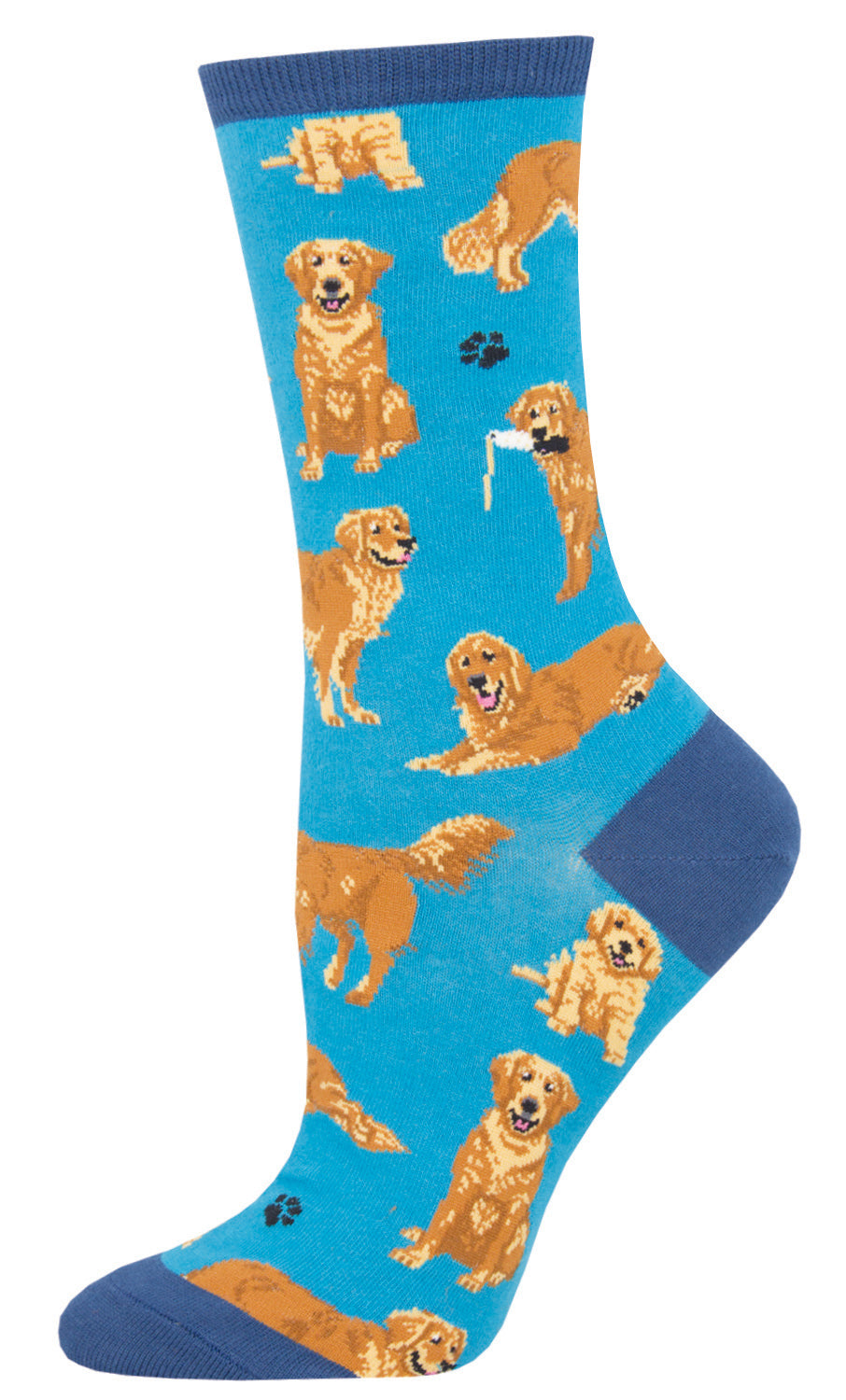 Women's Crew-Golden Retriever Blue